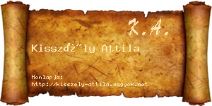 Kisszély Attila névjegykártya